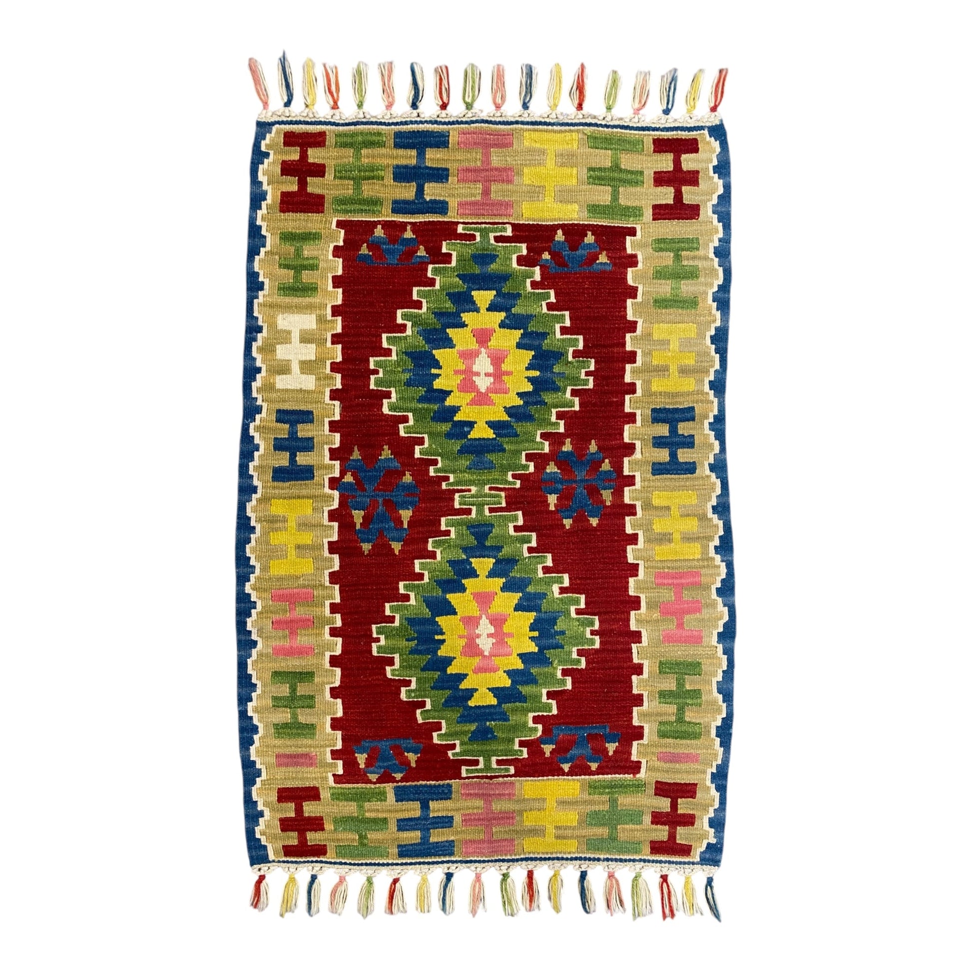Best Quality New Small Turkish Kayseri Wool Kilim Rug - Kilim Art Gallery