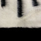 Black And White Angora Mohair Siirt Blanket - Kilim Art Gallery