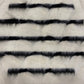 Black And White Angora Mohair Siirt Blanket - Kilim Art Gallery