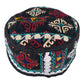 Black and White Tribal Hat - Kilim Art Gallery