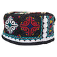 Black and White Tribal Hat - Kilim Art Gallery