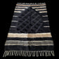 Black Angora Mohair Turkish Siirt Blanket Kilim Rug - Kilim Art Gallery