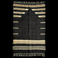 Black Angora Mohair Turkish Siirt Blanket Kilim Rug - Kilim Art Gallery