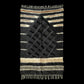 Black Angora Mohair Turkish Siirt Blanket Kilim Rug - Kilim Art Gallery