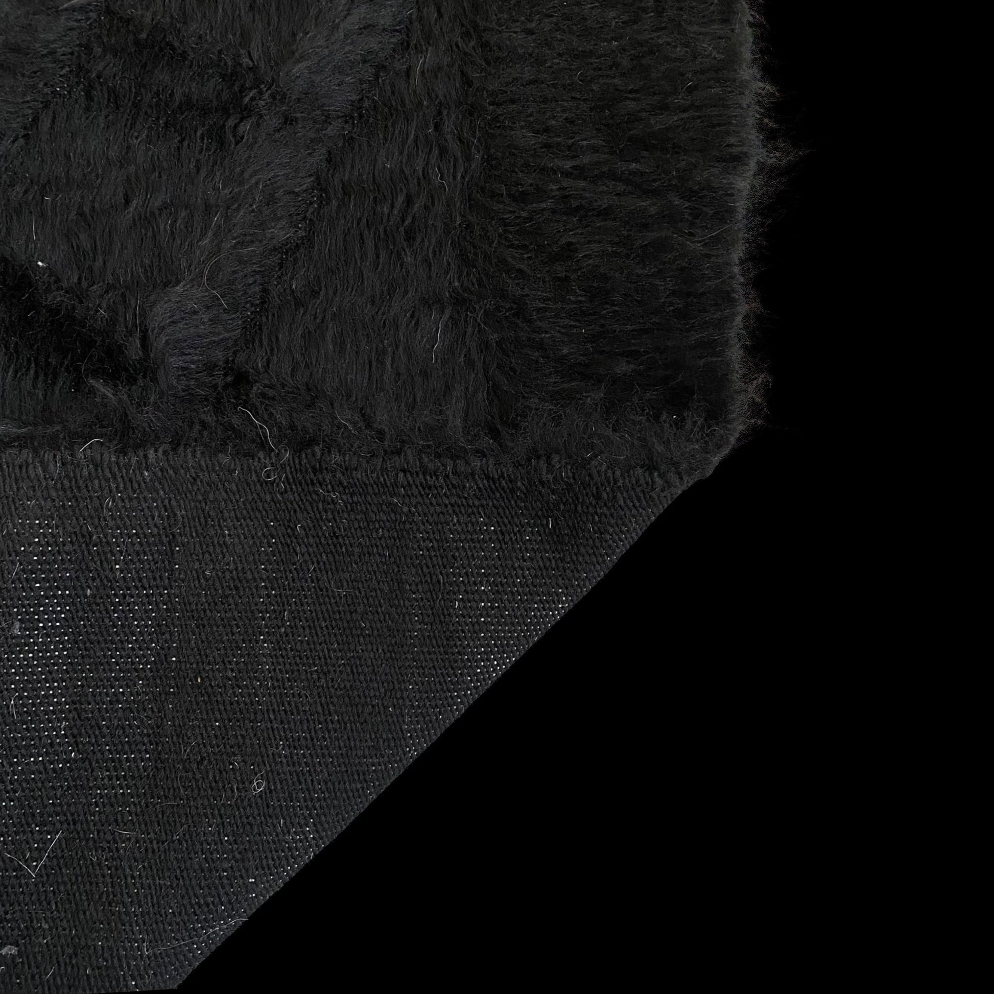 Black Angora Mohair Turkish Siirt Blanket Kilim Rug - Kilim Art Gallery