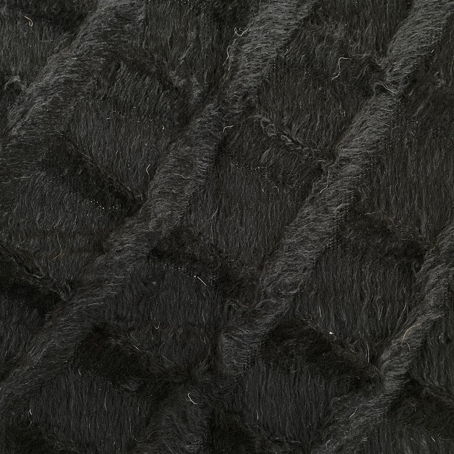Black Angora Mohair Turkish Siirt Blanket Kilim Rug - Kilim Art Gallery