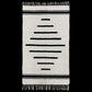 Black White Nordic Style Turkish Siirt Blanket Kelim Rug - Kilim Art Gallery
