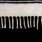 Black White Nordic Style Turkish Siirt Blanket Kelim Rug