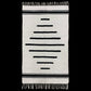 Black White Nordic Style Turkish Siirt Blanket Kelim Rug