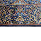 Blue and Gold Color Bamboo Rug