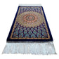 Blue Dome Gonbad Bamboo Silk Rug - Kilim Art Gallery