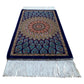 Blue Dome Gonbad Bamboo Silk Rug - Kilim Art Gallery