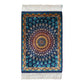 Blue Gumbad Design Bamboo Silk Rug - Kilim Art Gallery
