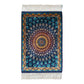 Blue Gumbad Design Bamboo Silk Rug