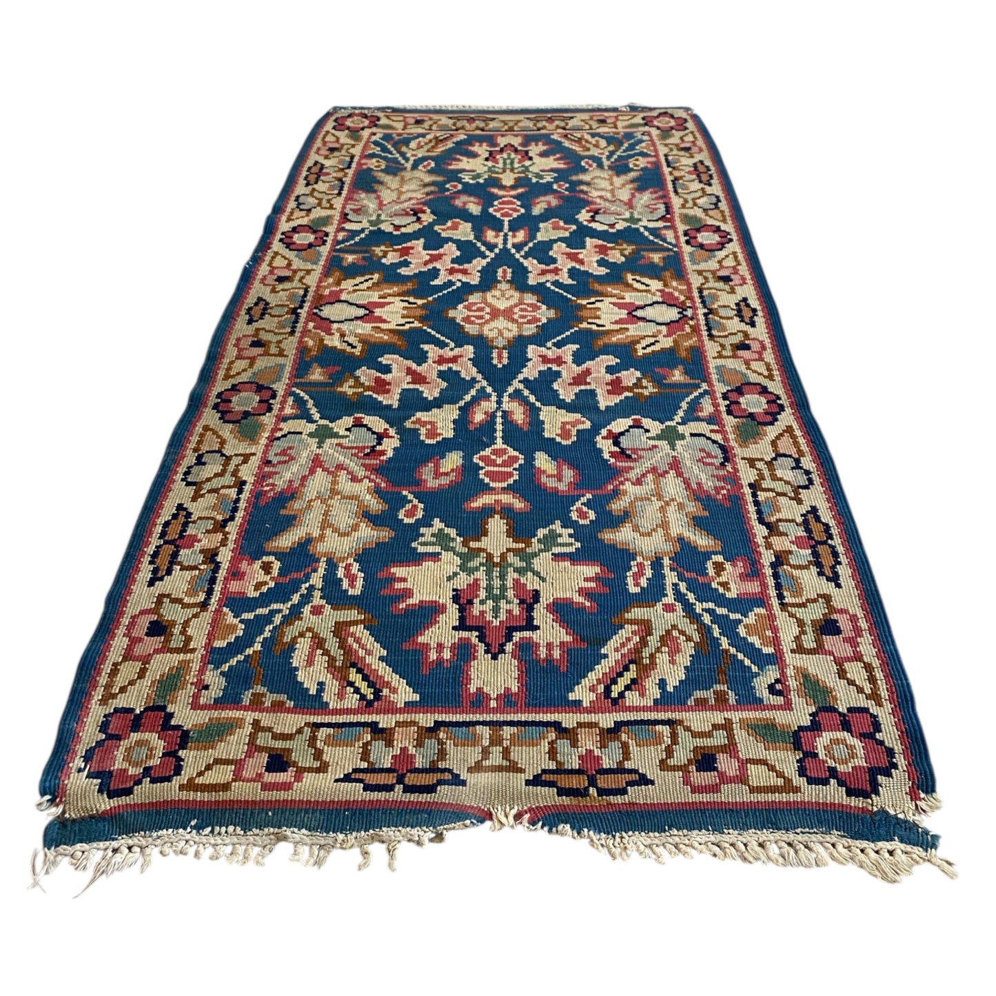 Blue Kotlenski Kilim Rug - Kilim Art Gallery