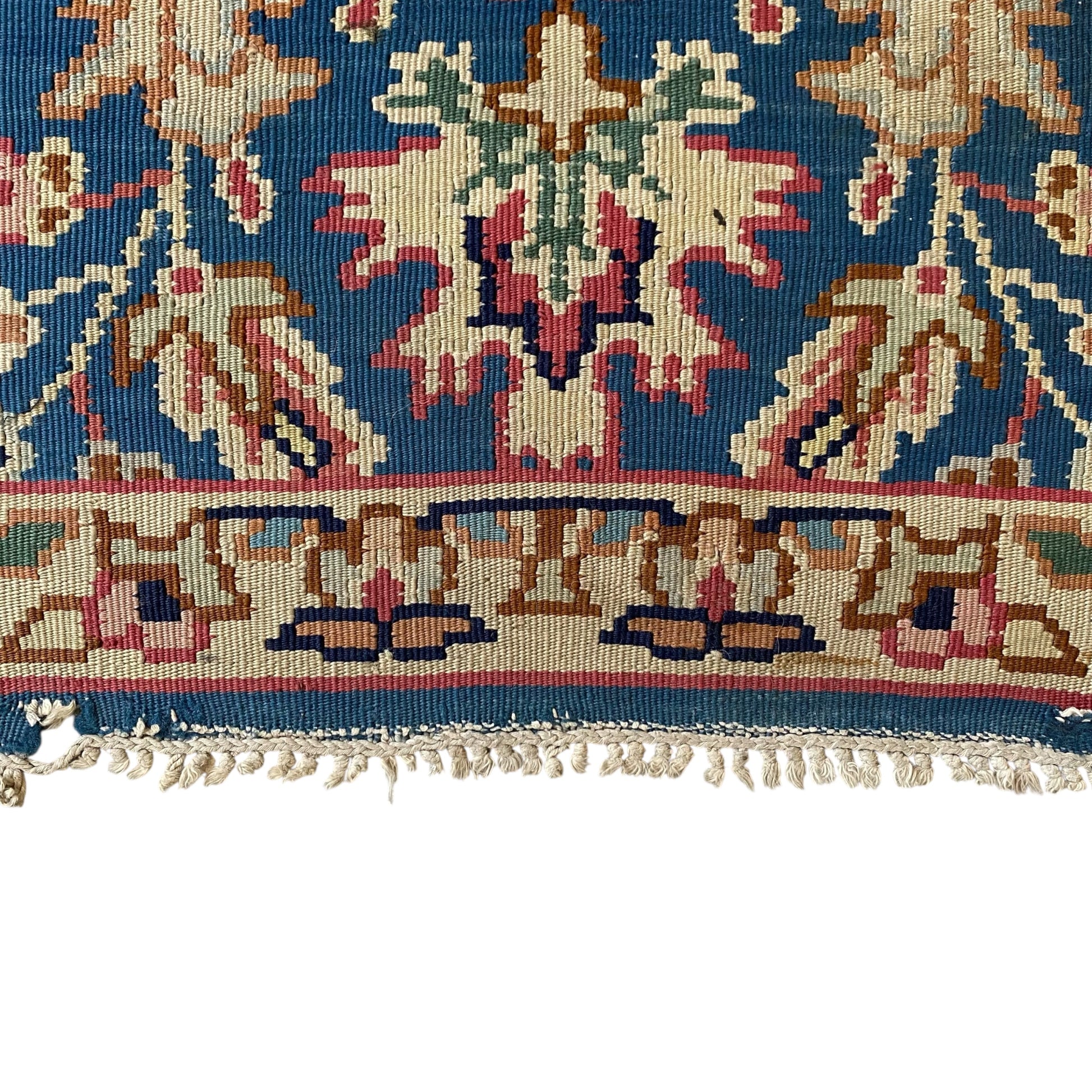 Blue Kotlenski Kilim Rug - Kilim Art Gallery