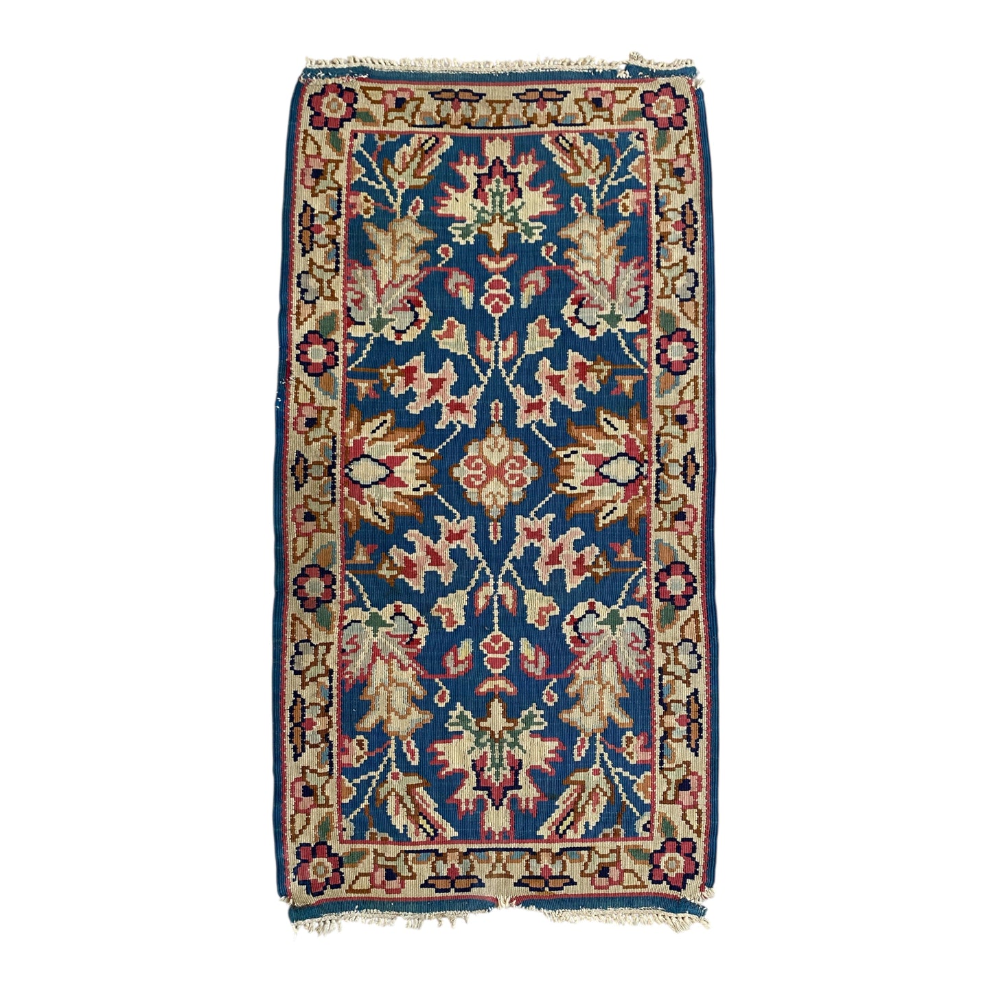 Blue Kotlenski Kilim Rug - Kilim Art Gallery