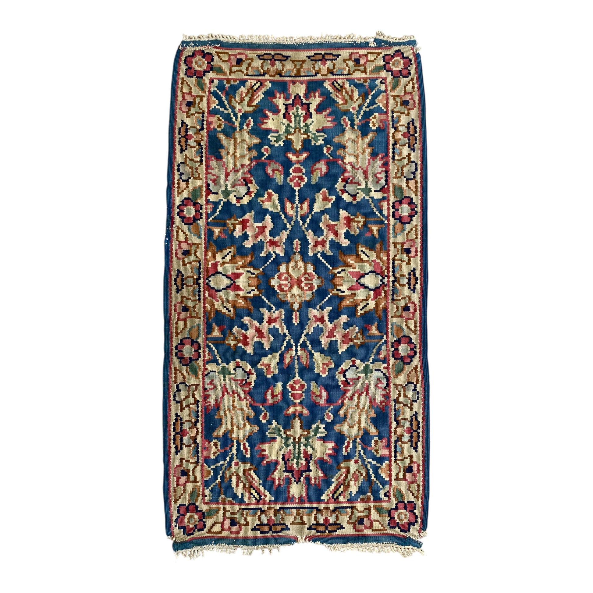 Blue Kotlenski Kilim Rug - Kilim Art Gallery