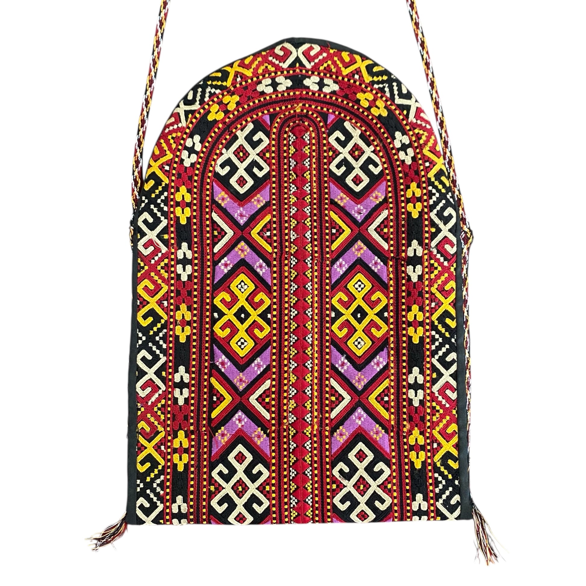Bohemian Embroidered Multi Color Turkoman Bag - Kilim Art Gallery