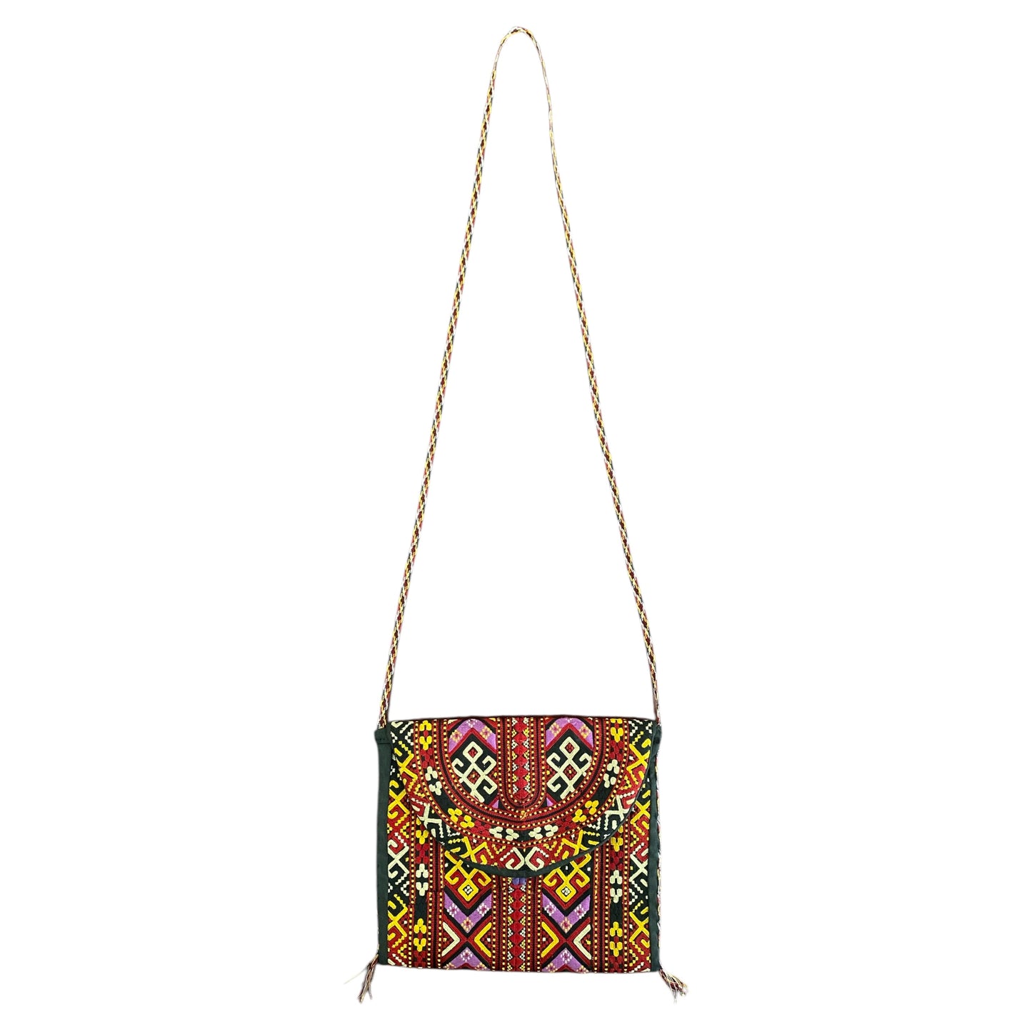 Bohemian Embroidered Multi Color Turkoman Bag - Kilim Art Gallery