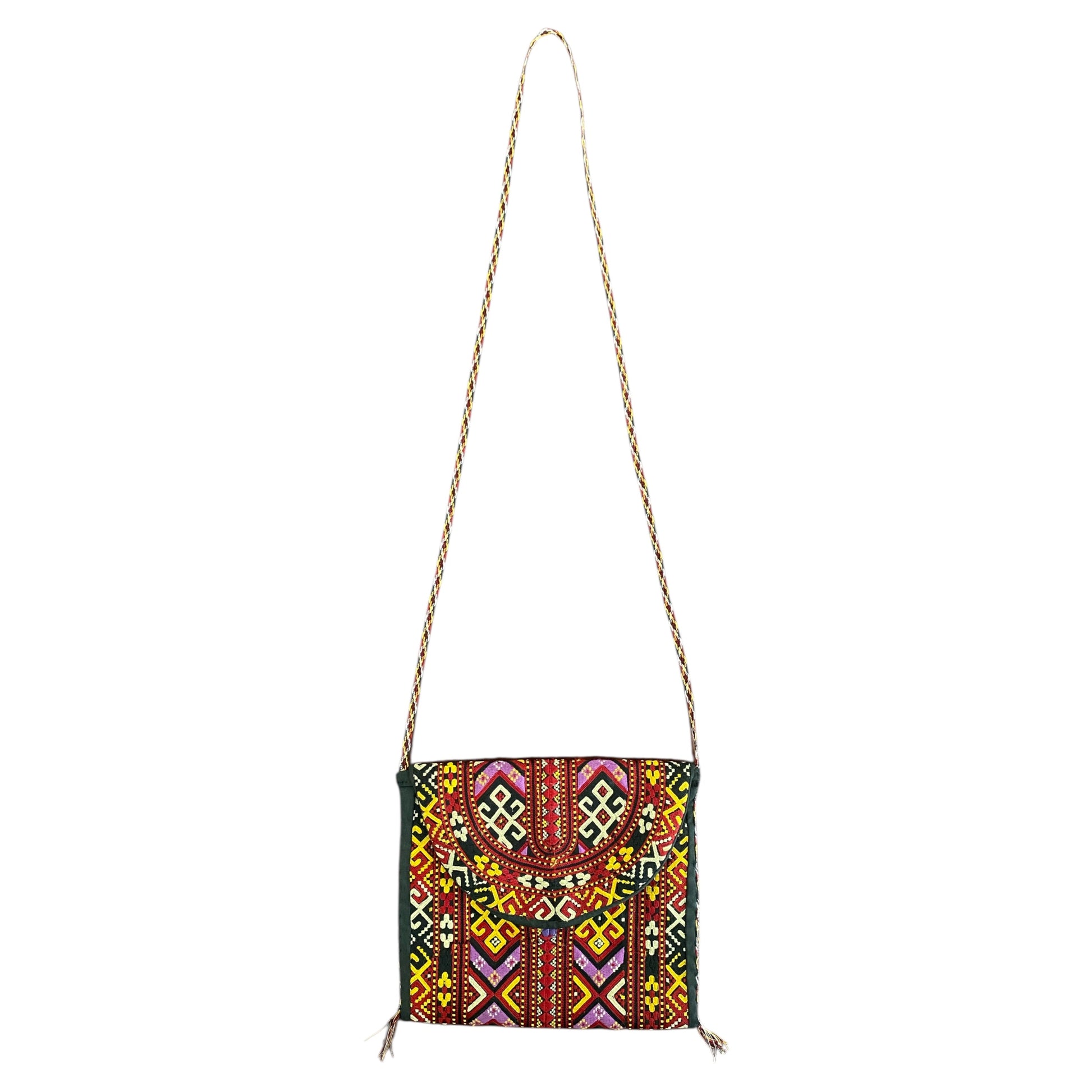 Bohemian Embroidered Multi Color Turkoman Bag - Kilim Art Gallery