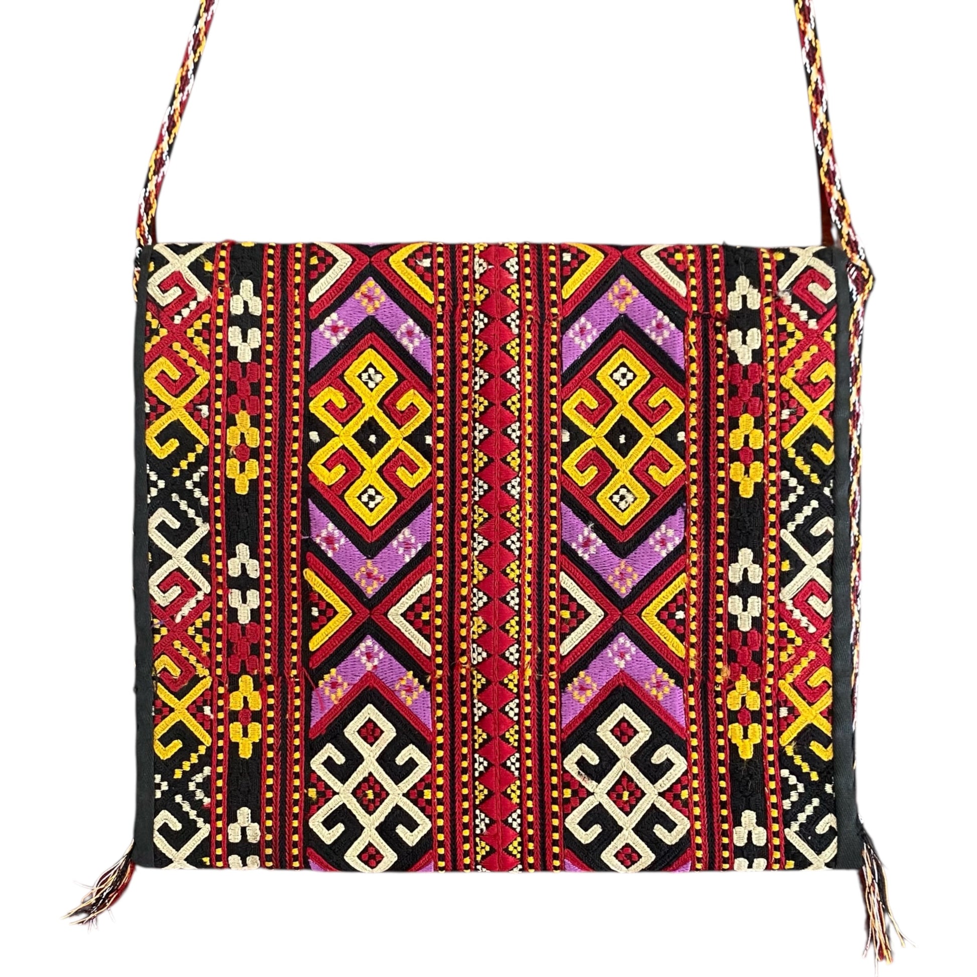 Bohemian Embroidered Multi Color Turkoman Bag - Kilim Art Gallery