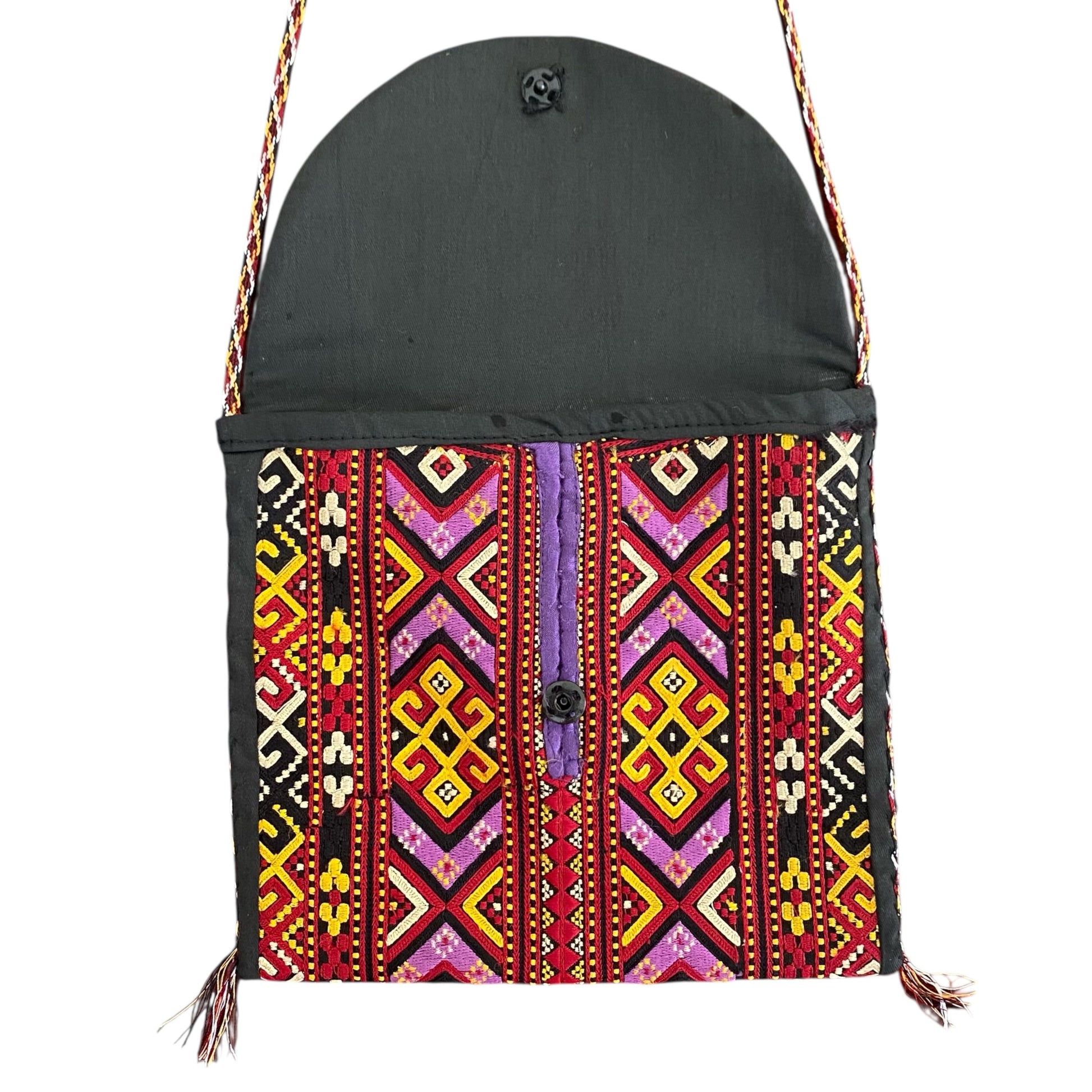 Bohemian Embroidered Multi Color Turkoman Bag - Kilim Art Gallery