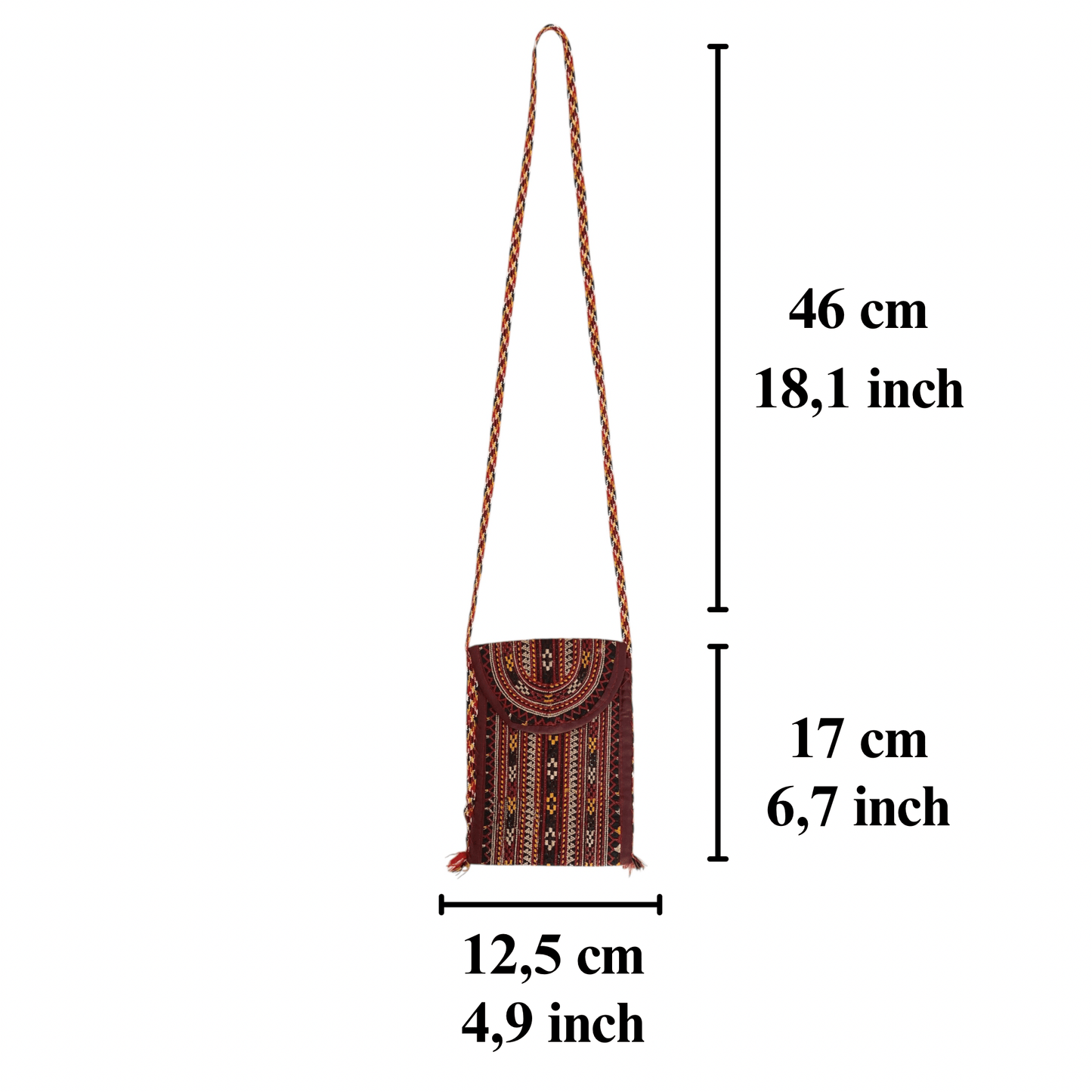 Bohemian Embroidered Phone Case Pouch Purse - Kilim Art Gallery