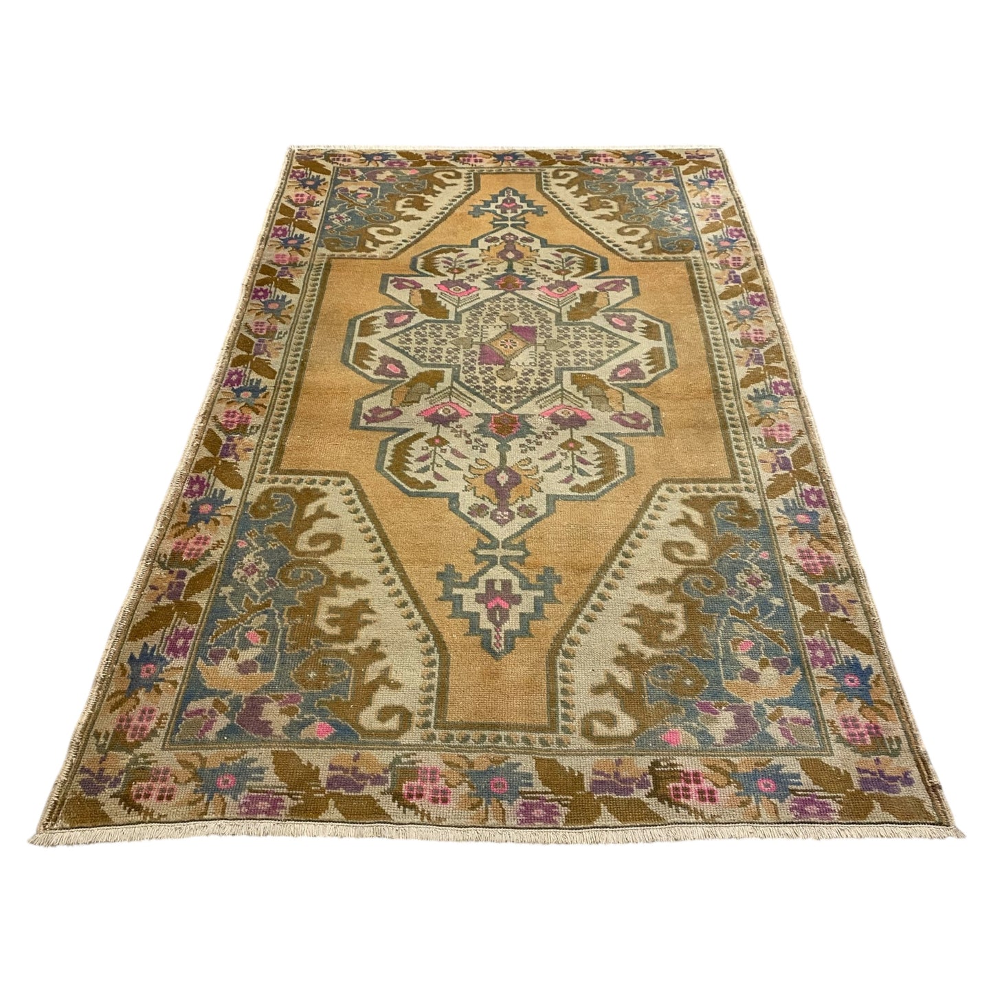 Bohemian Pink Turkish Oushak Rug - Kilim Art Gallery