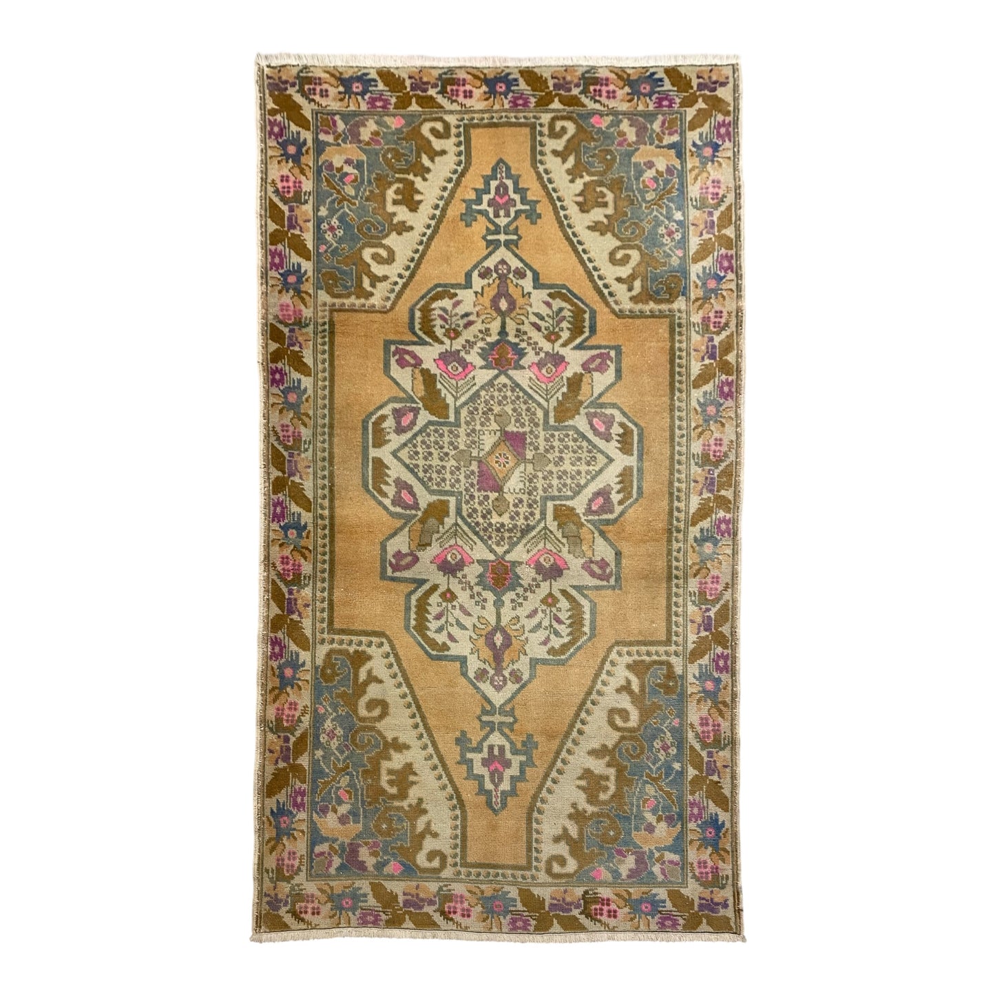 Bohemian Pink Turkish Oushak Rug - Kilim Art Gallery