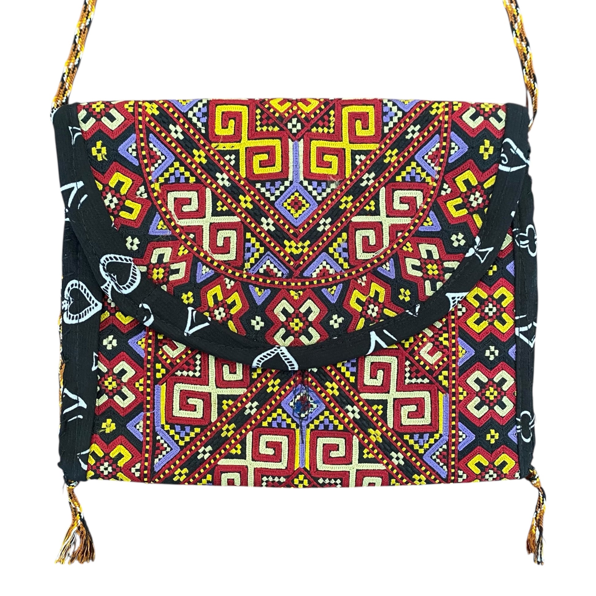 Boho Embroidered Colorful Tribal Purse / Bag - Kilim Art Gallery