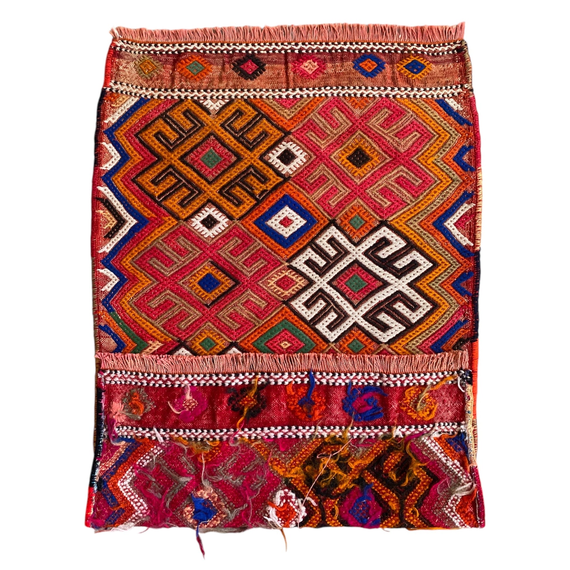 Boho Style Anatolian Nomadic Cicim Kilim Rug - Kilim Art Gallery