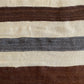 Brown Angora Mohair Siirt Blanket Kilim Rug - Kilim Art Gallery