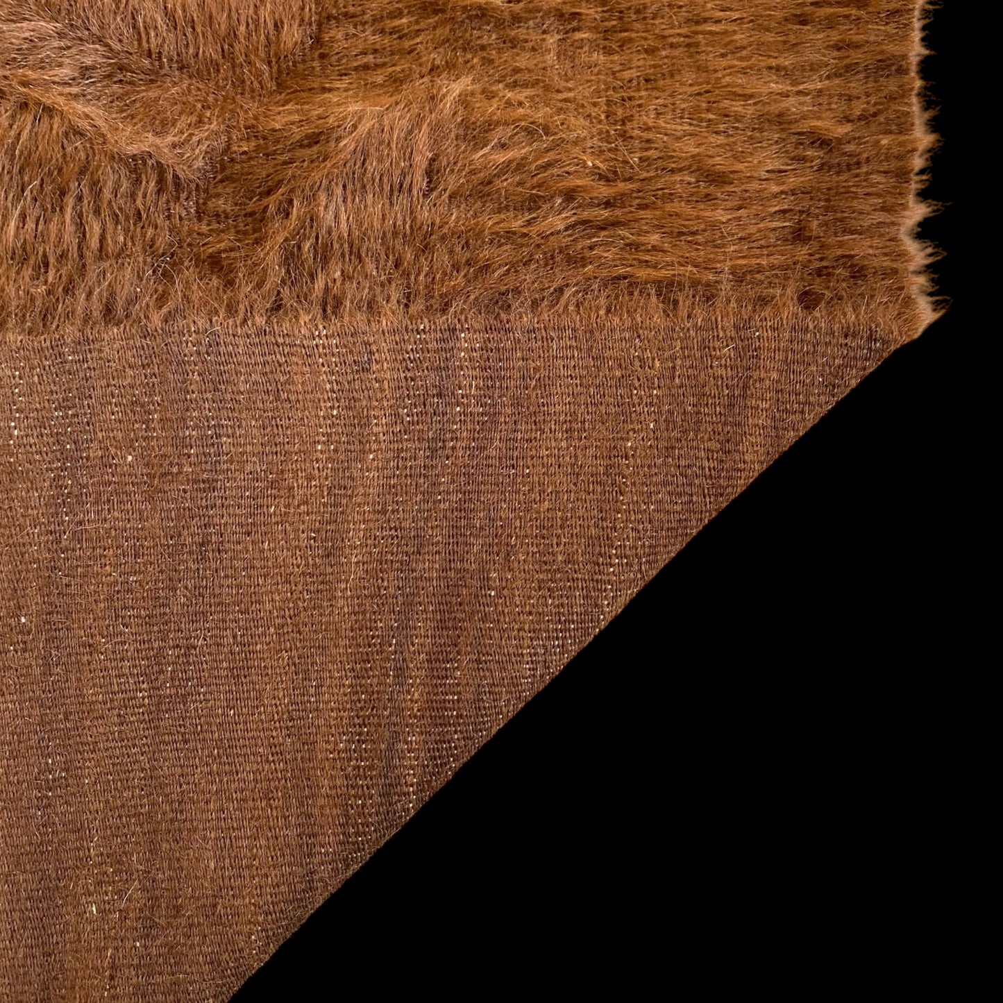 Brown Angora Mohair Siirt Blanket Kilim Rug - Kilim Art Gallery