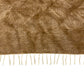 Brown Simple Minimalist Turkish Siirt Blanket Angora Mohair Kelim Rug - Kilim Art Gallery