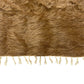 Brown Simple Minimalist Turkish Siirt Blanket Angora Mohair Kelim Rug - Kilim Art Gallery