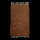 Brown Simple Plain Angora Mohair Turkish Siirt Blanket Kilim Rug - Kilim Art Gallery