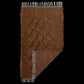 Brown Simple Plain Angora Mohair Turkish Siirt Blanket Kilim Rug - Kilim Art Gallery