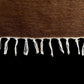 Brown Simple Plain Angora Mohair Turkish Siirt Blanket Kilim Rug - Kilim Art Gallery