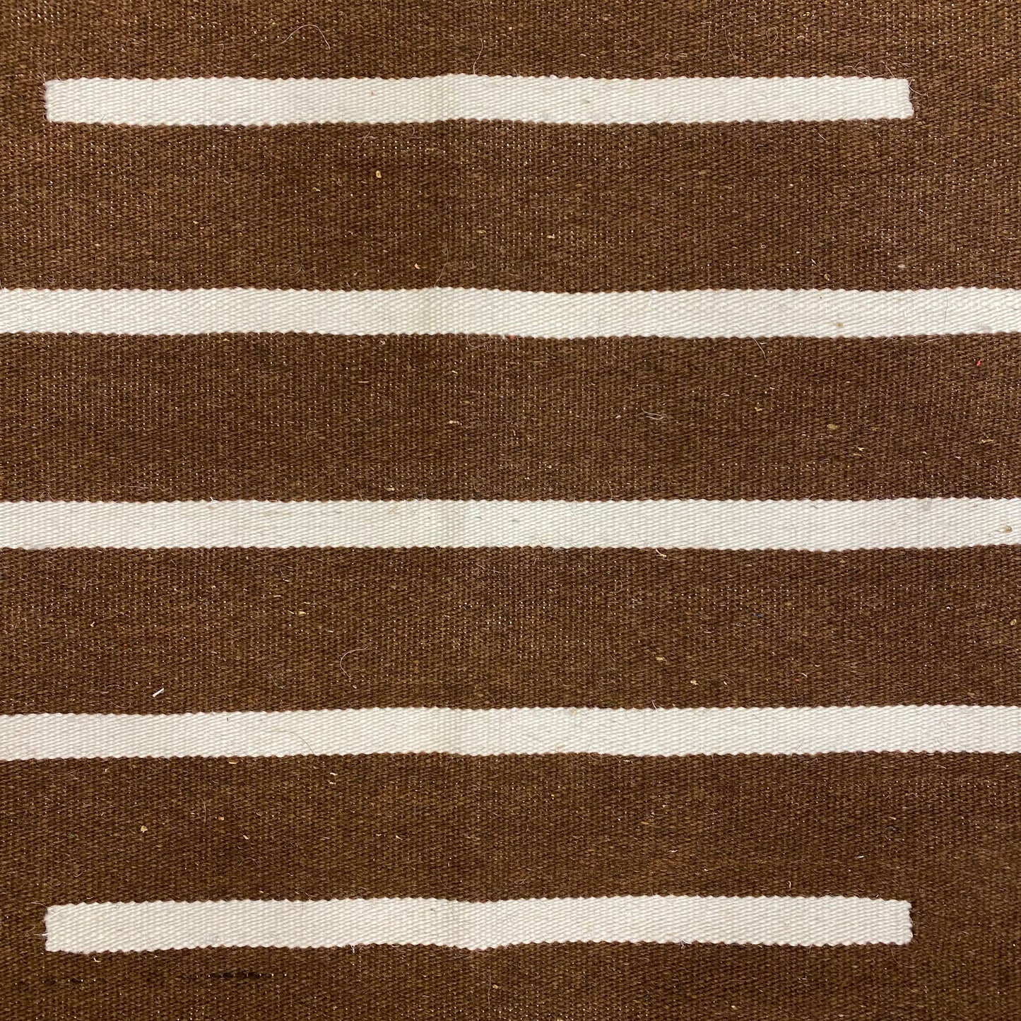 Brown Striped Turkish Siirt Blanket - Kilim Art Gallery