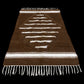 Brown Striped Turkish Siirt Blanket