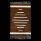 Brown Striped Turkish Siirt Blanket - Kilim Art Gallery