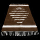 Brown Striped Turkish Siirt Blanket - Kilim Art Gallery