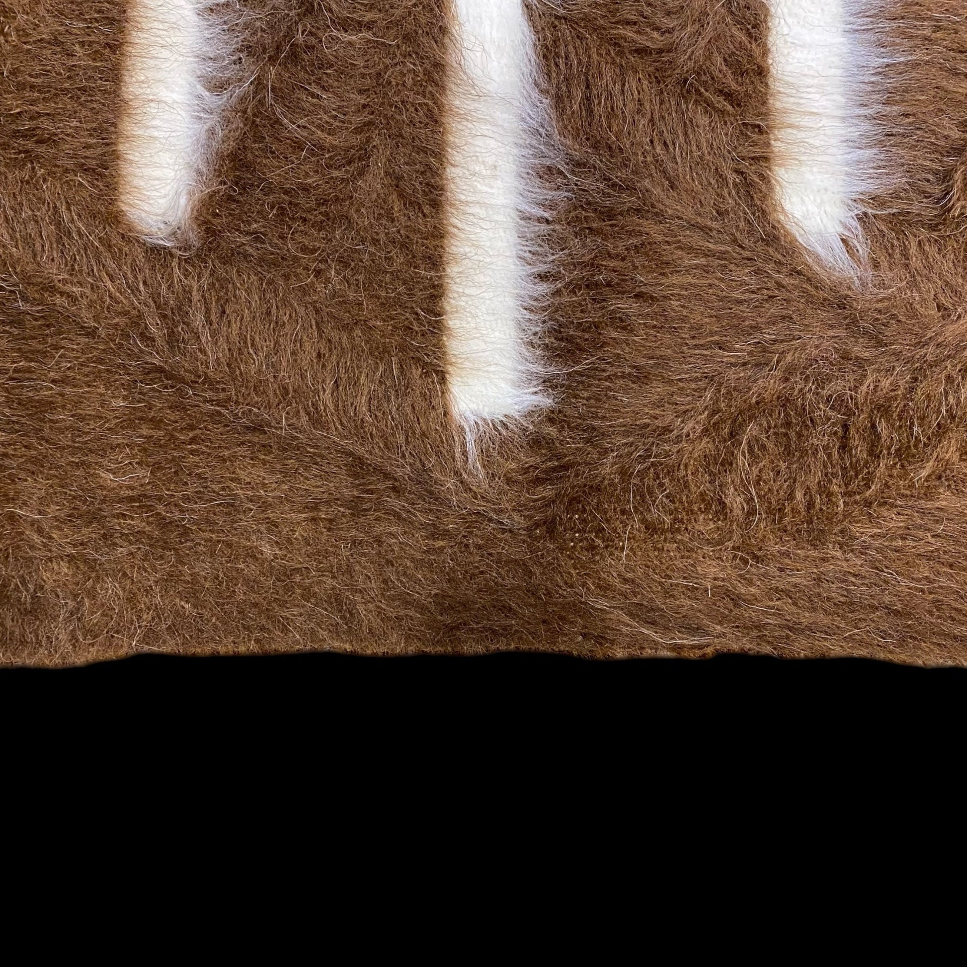 Brown Striped Turkish Siirt Blanket - Kilim Art Gallery