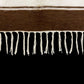 Brown Striped Turkish Siirt Blanket - Kilim Art Gallery