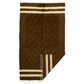Brown White Nordic Style Minimalist Ethnic Turkish Siirt Angora Mohair Blanket Kilim Rug - Kilim Art Gallery