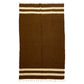Brown White Nordic Style Minimalist Ethnic Turkish Siirt Angora Mohair Blanket Kilim Rug - Kilim Art Gallery