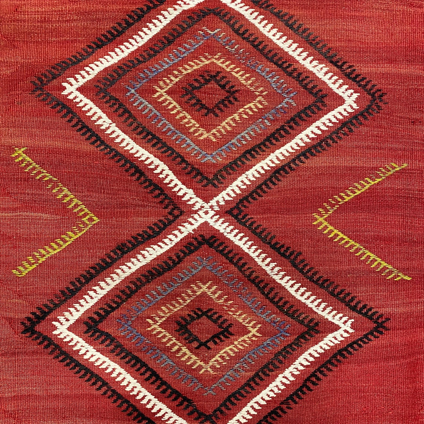 Cappadocia Red Black Kilim Runner Rug - Kilim Art Gallery