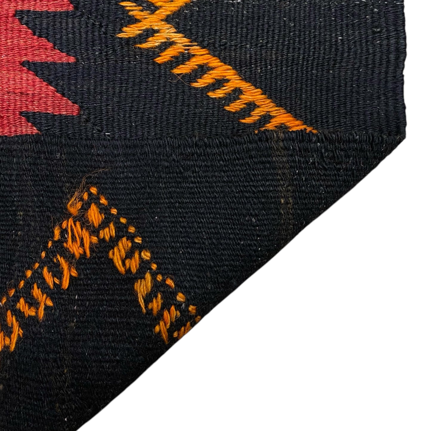 Cappadocia Red Black Kilim Runner Rug - Kilim Art Gallery