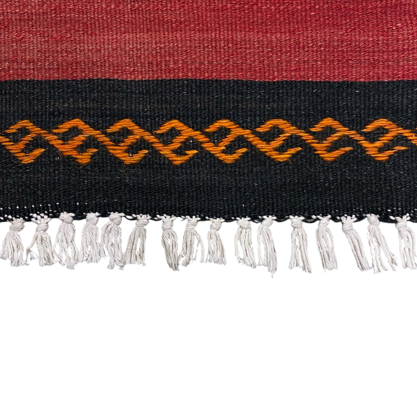 Cappadocia Red Black Kilim Runner Rug - Kilim Art Gallery